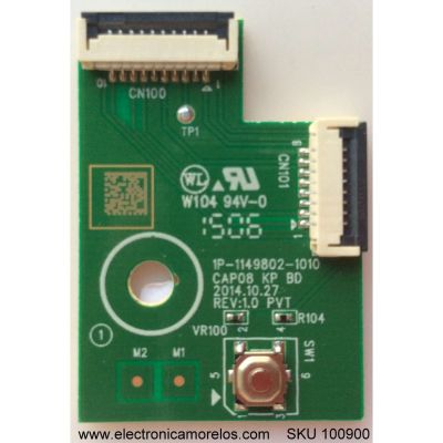 BOTON DE ENCENDIDO VIZIO 1P-1149802-1010 / MODELO E60-C3